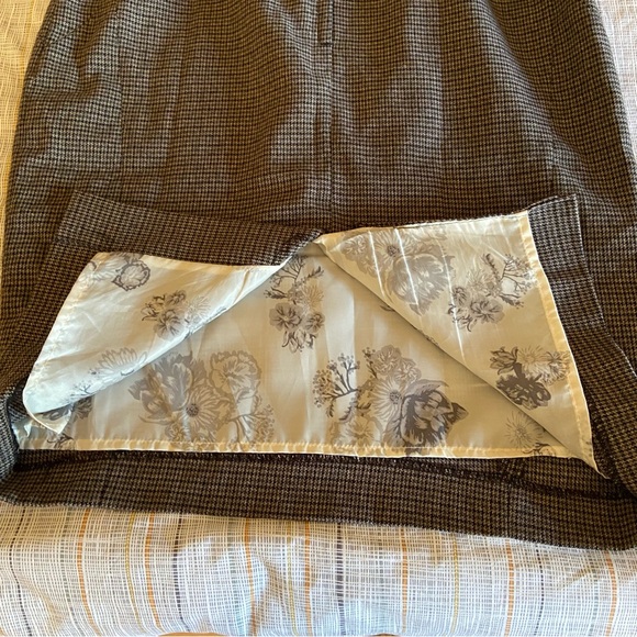 Gray plaid cap sleeve pencil midi dress - Picture 5 of 7